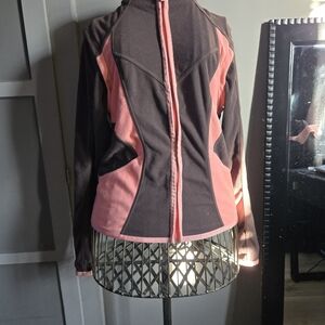 Nike Women's Black and Pink Ski Jacket